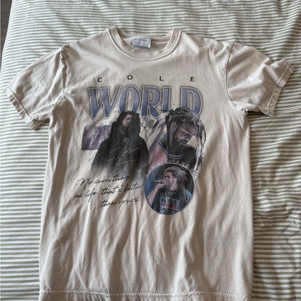 Cole World Graphic Kids T-Shirt - Cream